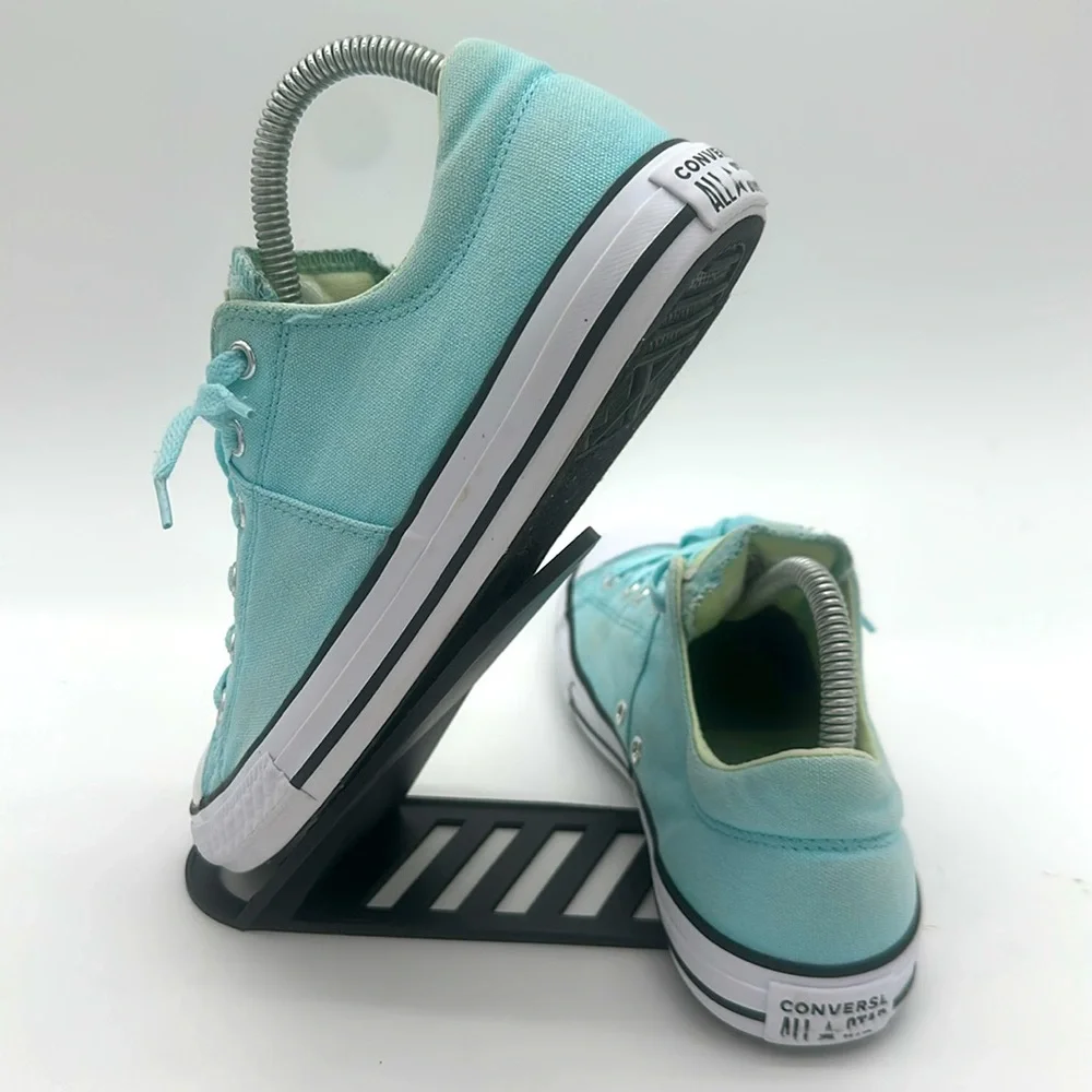 Converse All Stars Youth Size 6 Low Top Light Aqua Padded Tongue Shoes 661880F